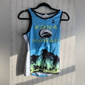 Betty designs Kona Hawaii sleeveless bike jersey size XL NWT